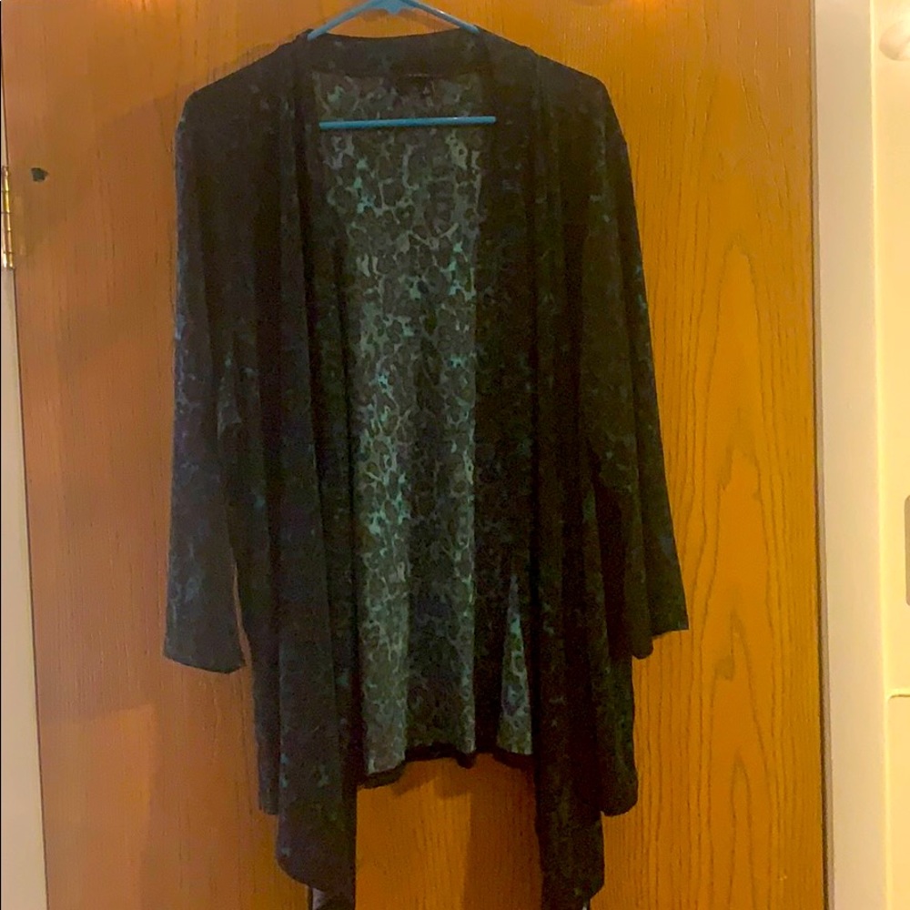 Torrid animal print cardigan